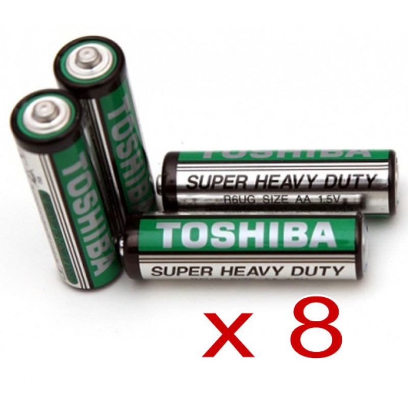 Batteries AA Super Heavy Duty Toshiba - 8 Pack